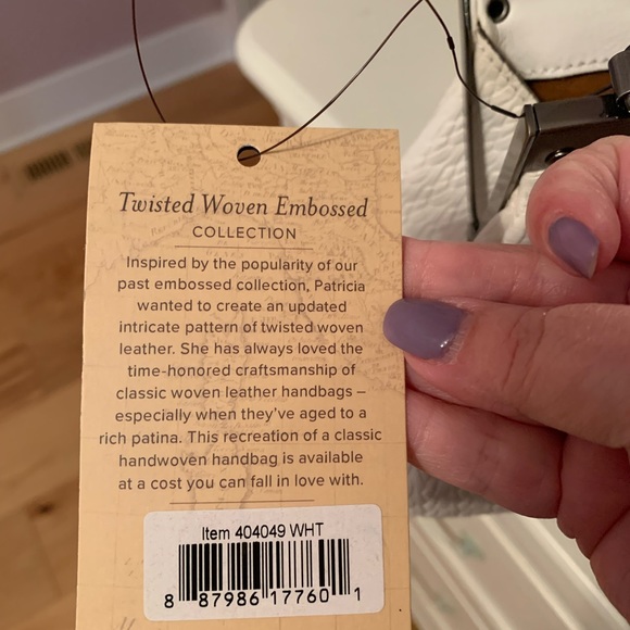 Patricia Nash White Ferrara Frame Satchel - Picture 11 of 12